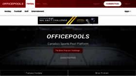 What Officepools.com website looked like in 2023 (2 years ago)