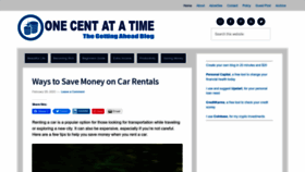 What Onecentatatime.com website looked like in 2023 (1 year ago)