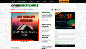 What Open-electronics.org website looked like in 2023 (1 year ago)