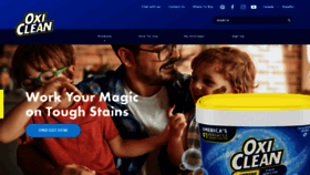 What Oxiclean.com website looked like in 2023 (1 year ago)