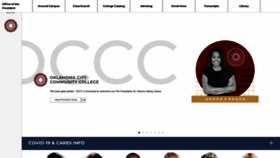 What Occc.edu website looked like in 2023 (1 year ago)