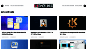 What Omglinux.com website looked like in 2023 (1 year ago)