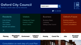 What Oxford.gov.uk website looked like in 2023 (1 year ago)
