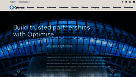 What Optimisemedia.com website looked like in 2023 (1 year ago)