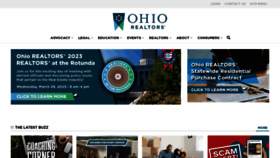 What Ohiorealtors.org website looked like in 2023 (1 year ago)