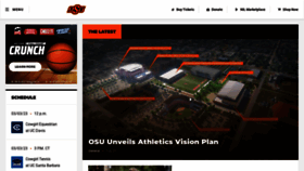 What Okstate.com website looked like in 2023 (1 year ago)