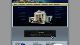 What Oklegislature.gov website looked like in 2023 (1 year ago)