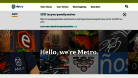 What Oregonmetro.gov website looked like in 2023 (1 year ago)
