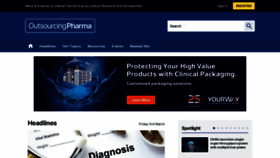 What Outsourcing-pharma.com website looked like in 2023 (1 year ago)