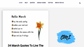 What Ourmindfullife.com website looked like in 2023 (1 year ago)