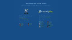 What Osx86project.org website looked like in 2023 (1 year ago)