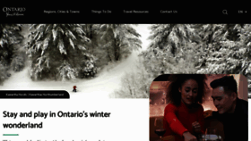 What Ontariotravel.net website looked like in 2023 (1 year ago)