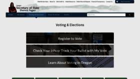 What Oregonvotes.org website looked like in 2023 (1 year ago)