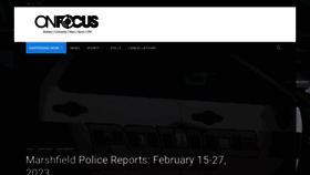 What Onfocus.news website looked like in 2023 (1 year ago)
