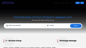 What Opseon.com website looked like in 2023 (1 year ago)