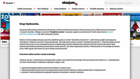 What Okazjum.pl website looked like in 2023 (1 year ago)