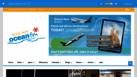 What Oceanfm.ie website looked like in 2023 (1 year ago)