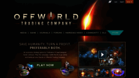 What Offworldgame.com website looked like in 2023 (1 year ago)