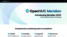 What Opennms.com website looked like in 2023 (1 year ago)