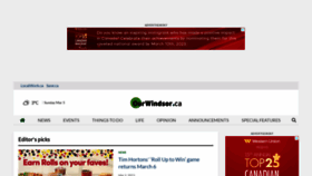 What Ourwindsor.ca website looked like in 2023 (1 year ago)