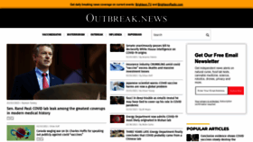 What Outbreak.news website looked like in 2023 (1 year ago)
