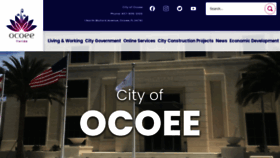 What Ocoee.org website looked like in 2023 (1 year ago)