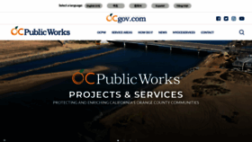 What Ocpublicworks.com website looked like in 2023 (1 year ago)