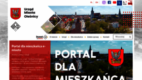 What Olesnica.pl website looked like in 2023 (1 year ago)