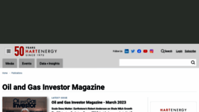 What Oilandgasinvestor.com website looked like in 2023 (1 year ago)