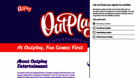 What Outplay.com website looked like in 2023 (1 year ago)
