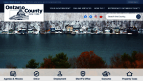 What Ontariocountyny.gov website looked like in 2023 (1 year ago)