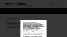 What Onlinewebmailinloggen.nl website looked like in 2023 (1 year ago)