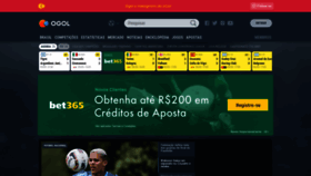 What Ogol.com.br website looked like in 2023 (1 year ago)