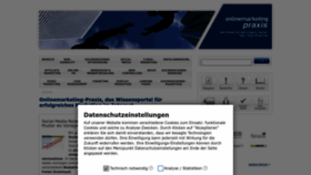 What Onlinemarketing-praxis.de website looked like in 2023 (1 year ago)