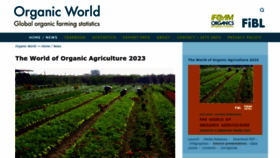 What Organic-world.net website looked like in 2023 (3 years ago)