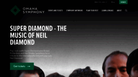 What Omahasymphony.org website looked like in 2023 (2 years ago)