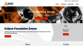 What Osgi.org website looked like in 2023 (1 year ago)