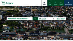What Olten.ch website looked like in 2023 (1 year ago)