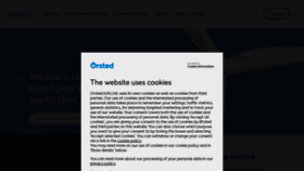 What Orsted.co.uk website looked like in 2023 (1 year ago)