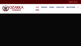 What Ozarka.edu website looked like in 2023 (1 year ago)