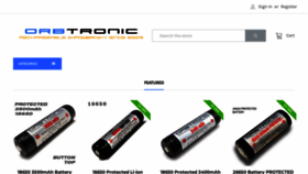 What Orbtronic.com website looked like in 2023 (1 year ago)