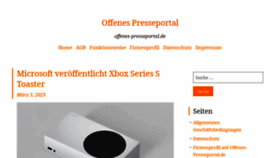 What Offenes-presseportal.de website looked like in 2023 (1 year ago)