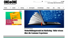 What Onetoone.de website looked like in 2023 (1 year ago)