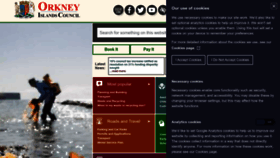 What Orkney.gov.uk website looked like in 2023 (1 year ago)