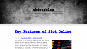 What Ohdeerblog.com website looked like in 2023 (1 year ago)