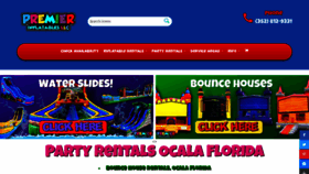 What Ocalapremierinflatables.com website looked like in 2023 (1 year ago)