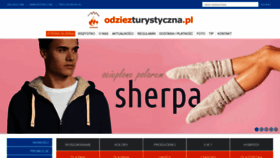 What Odziezturystyczna.pl website looked like in 2023 (1 year ago)