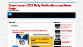 What Openheaven.net website looked like in 2023 (1 year ago)