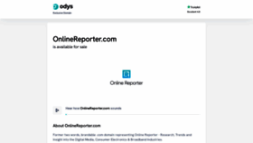 What Onlinereporter.com website looked like in 2023 (This year)