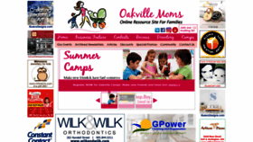 What Oakvillemoms.com website looked like in 2023 (1 year ago)